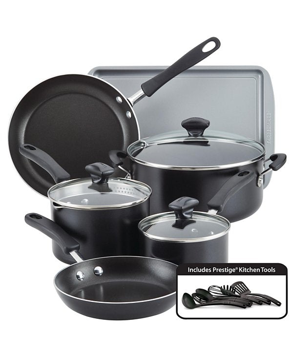 Cookstart Aluminum DiamondMax Nonstick 15-Pc. Cookware Set
