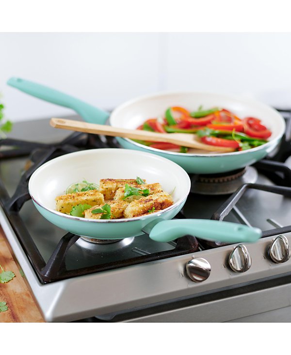 Rio Ceramic Nonstick 8"and 10" Frypan Set