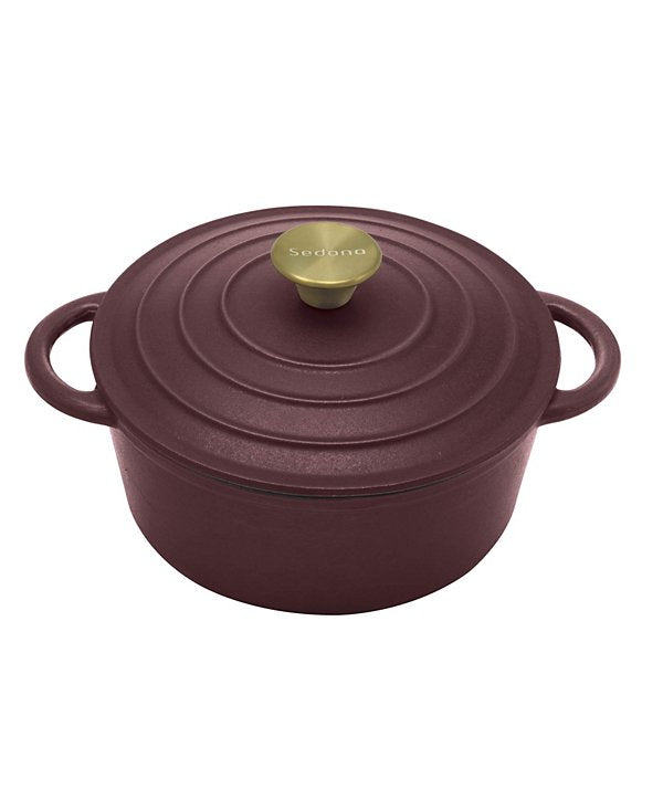 Enamel Cast Iron 3 Quart Dutch Oven with Lid