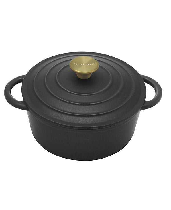 Enamel Cast Iron 3 Quart Dutch Oven with Lid