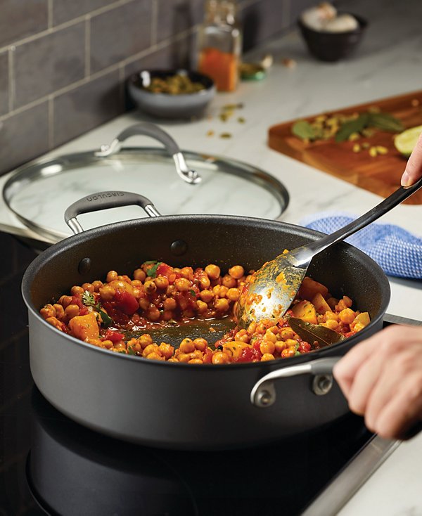 A1 Series with ScratchDefense Technology Aluminum 5-Quart Nonstick Induction Sauté Pan with Lid