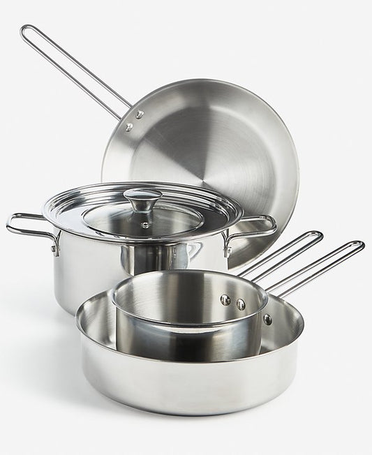 5-Pc. Stackable Stainless Steel Cookware Set